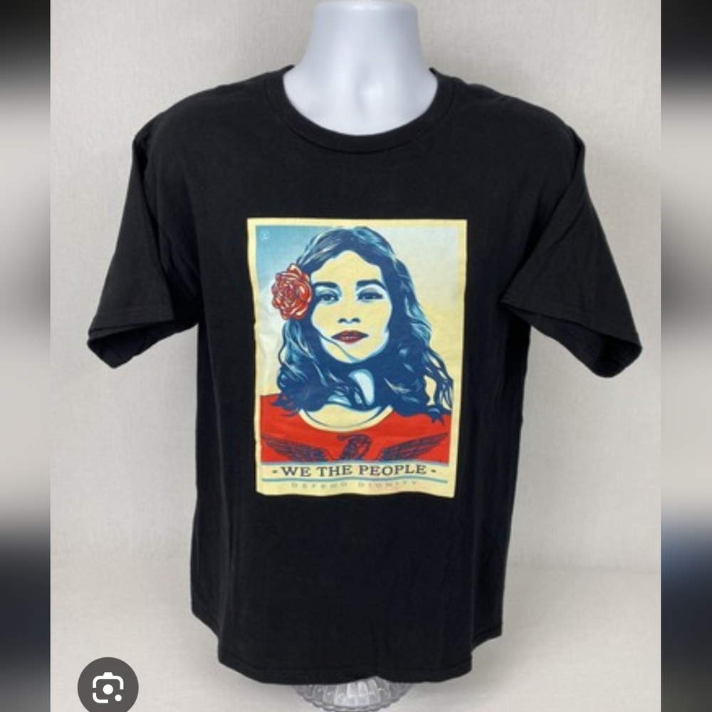 Obey Black T-Shirt Supporting Dreamers